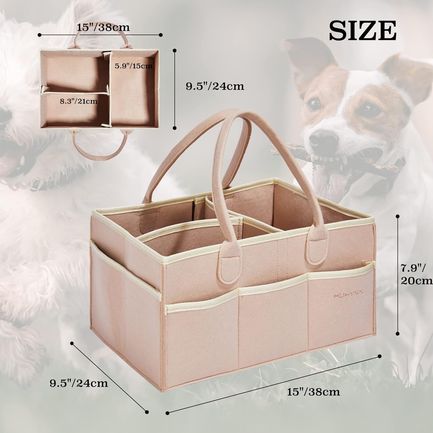 HUHYNN Professional Pet Grooming Tote Bag - Organizer for Dog Grooming Supplies, Ideal for Travel and Outdoor Use (Bag Only)