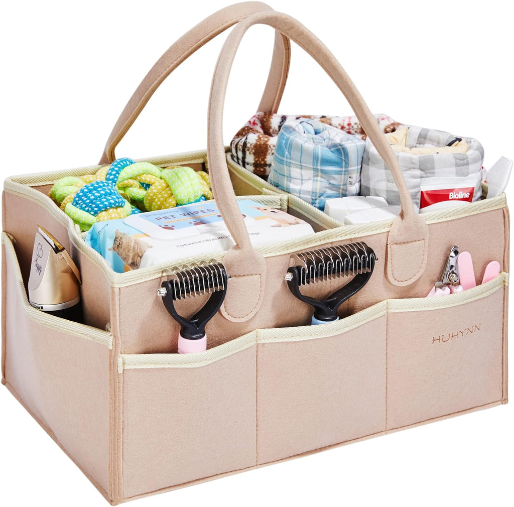 HUHYNN Professional Pet Grooming Tote Bag - Organizer for Dog Grooming Supplies, Ideal for Travel and Outdoor Use (Bag Only)