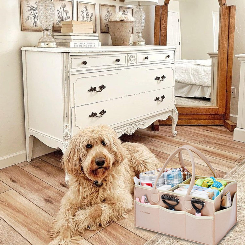 HUHYNN Professional Pet Grooming Tote Bag - Organizer for Dog Grooming Supplies, Ideal for Travel and Outdoor Use (Bag Only)